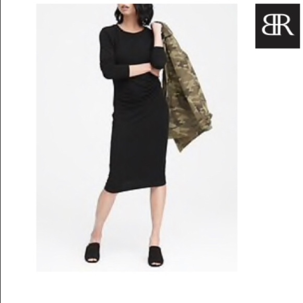 Banana Republic Cozy Knit Long-Sleeve Dress
